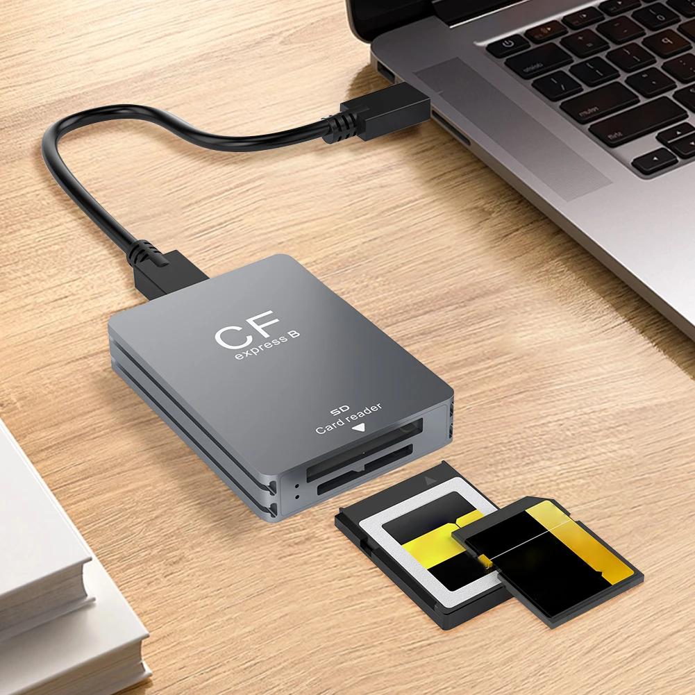 CFexpress B Ÿ SD ī , CFexpress ī , USB 3.2, 10Gbps  , SLR USB C USB C/A ̺, 2 in 1